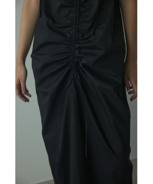 BLACK BY MOUSSY ワンピース front gather dress(フロントギャザー  