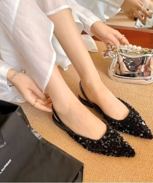 LADY LIKE（レディライク） パンプス ミニスパンコールパンプス