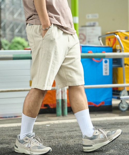 Eddie Bauer パンツ コットンリネン ツイルショーツ メンズ