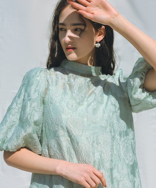 haremode（ハレモード） ドレス ボリュームスリーブフレアドレス