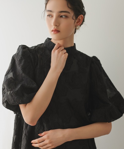 haremode（ハレモード） ドレス ボリュームスリーブフレアドレス