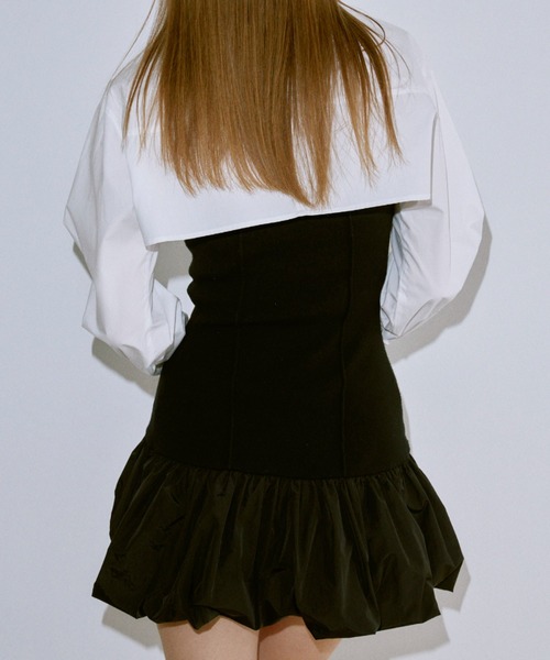 eimy バルーンフリルニットベアワンピース エイミーイストワール eimy istoire バルーンフリルニットベア