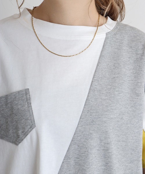 EGLANTINE tシャツ Eglantine 切り替え配色カットソー