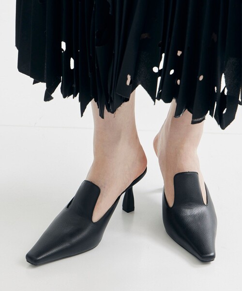 STUDIOUS SquareToePumps スクエアトゥパンプス　靴 Square Toe Pumps(1 SILVER): STUDIOUS: WOMENS｜ STUDIOUS