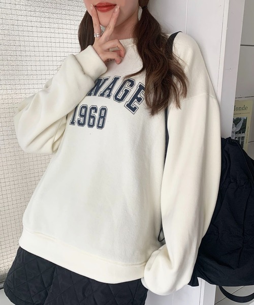 カレッジロゴスウェット CPCM｜落書き刺繍カレッジロゴスウェット | Rakuten Fashion