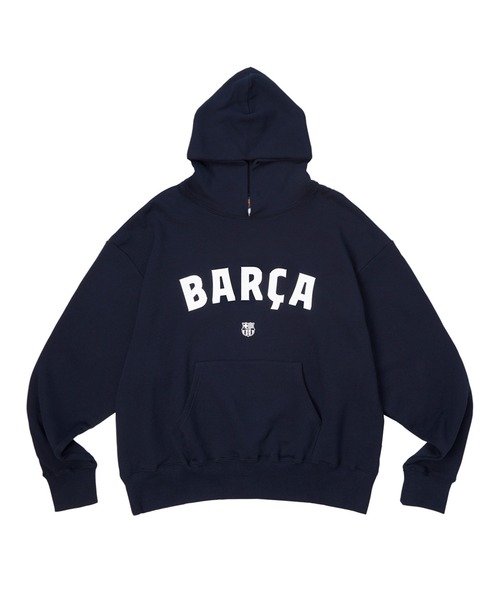 NIKE　FCバルセロナ　スウォッシュ刺繍ロゴ　スウェットパーカー　サイズXXL NIKE FCバルセロナ スウォッシュ刺繍ロゴ スウェットパーカー