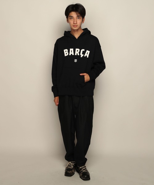 YEN TOWN MARKET パーカー 「FC BARCELONA」FCバルセロナ アーチ ロゴ
