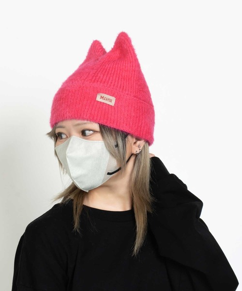 SVEC（シュベック） ニット帽 ニットキャップ 猫耳 シャギー ワッチ