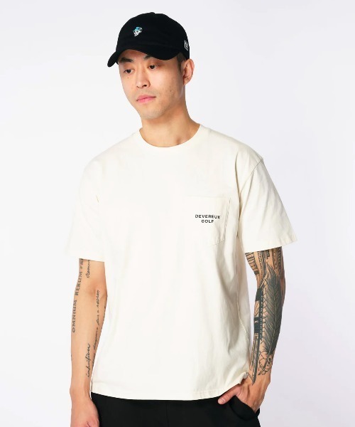 ゴルフ メンズ DEVEREUX トップス 半袖 カットソー シャツ（M