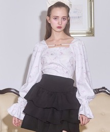 Lovilyn ラヴィリン レースラインリボンシャツブラウス Lovilyn（ラヴィリン）の「レースラインリボンシャツブラウス