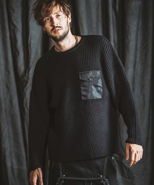 NO ID.（ノーアイディー） セーター ニット 「NO ID.」Command Sweater 