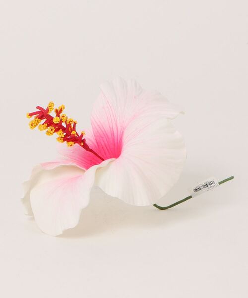 終値【新品】ハワイアン雑貨インテリア　インテリアフラワーマウナロア　ハイビスカス Maunaloa（マウナロア） 「Maunaloa」ハイビスカスヘアピックM