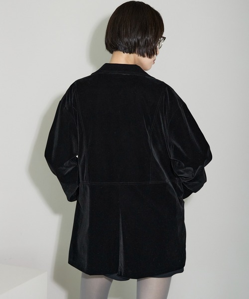 その他ブランド / テーラードジャケット/L/ベロア/ブラック/無地/// leimn ジャケット テーラードジャケット ベロアテーラードジャケット