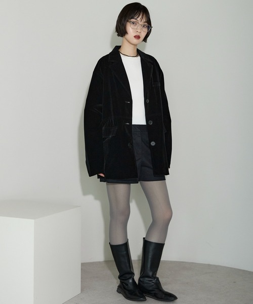 【新品未使用】leimn ／ベロアテーラードジャケットBonjour Sagan leimn ジャケット テーラードジャケット ベロアテーラードジャケット