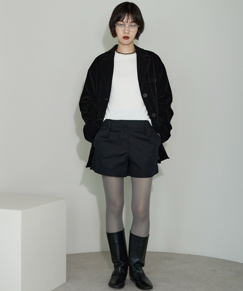 leimn ジャケット テーラードジャケット ベロアテーラードジャケット