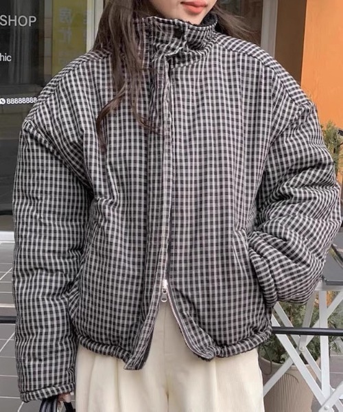 【ビンテージ】60s リバーシブルショートブルゾン チェック チンスト タロン ビンテージ】60s リバーシブルショートブルゾン チェック チンスト