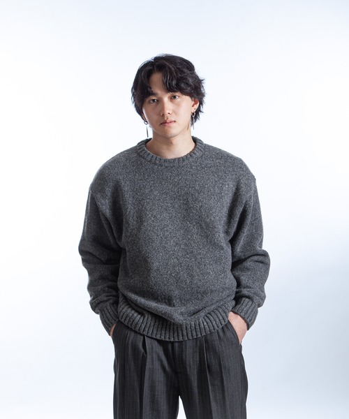 【関税込み】COMMAS オフホワイト リラックス ニットフーディ Merfirge ニットパーカー カシミヤニット カシミヤセーター