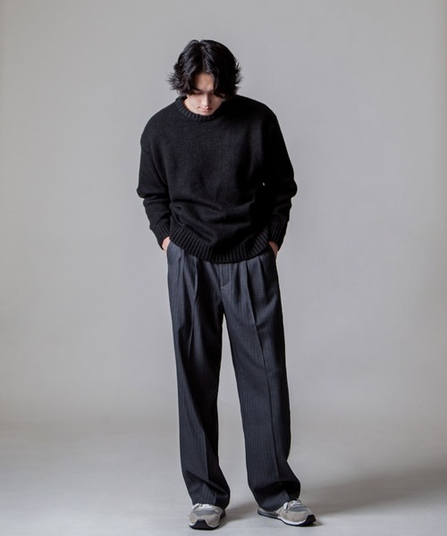【関税込み】COMMAS オフホワイト リラックス ニットフーディ off white オフホワイト ニットパーカー メンズ