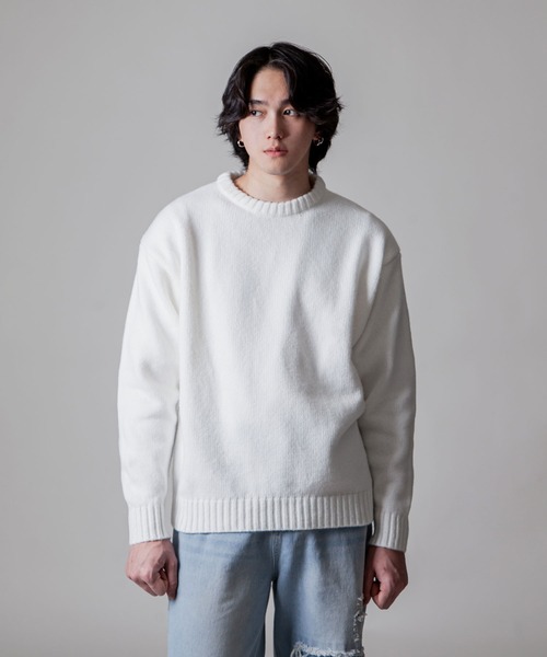 ZIP FIVE -White Line- セーター ニット 「White Line
