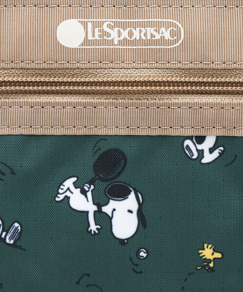 ■LeSportsac■×PEANUTS MINI DUFFEL CROSSBODY グリーン MINI DUFFEL CROSSBODYスヌーピーアンドウッドストックグリーン