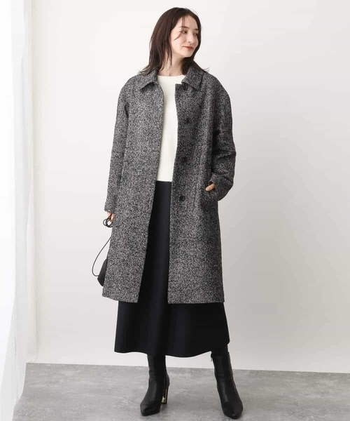 グレー ステンカラーコート 38サイズ MK MICHEL KLEIN（エムケー ミッシェルクラン） ステンカラーコート 38