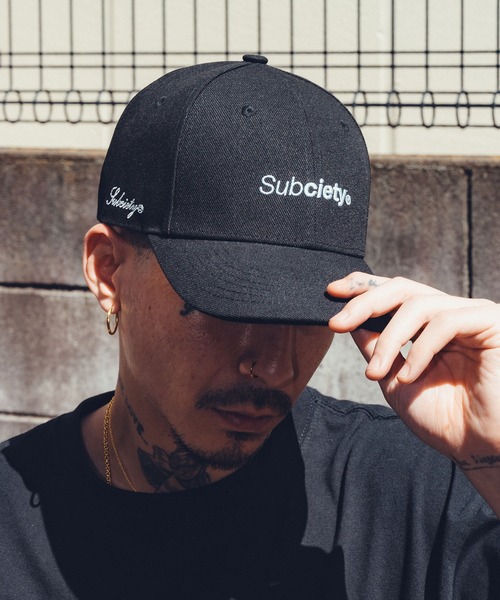 Subciety キャップ 帽子 Embroidery variety cap メンズ