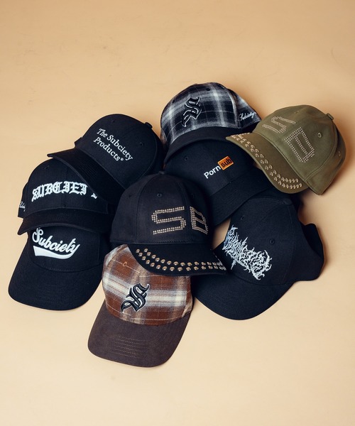 Subciety（サブサエティ） キャップ 帽子 メンズ Embroidery variety