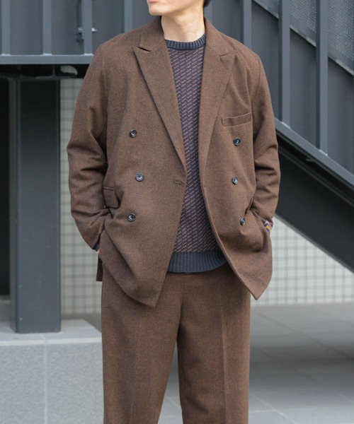 THOM BROWN／ダブルブレストジャケット3ピースセット URBAN RESEARCH ITEMS｜『セットアップ対応』ウール混 ダブル