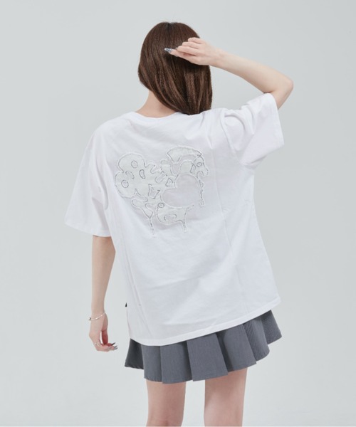 OY（オーワイ） tシャツ EMBROIDERED HEART TEE/エンブロイダーハート