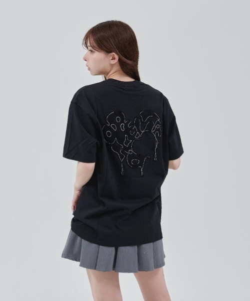 OY tシャツ 「OY/オーワイ」 EMBROIDERED HEART TEE/エンブ