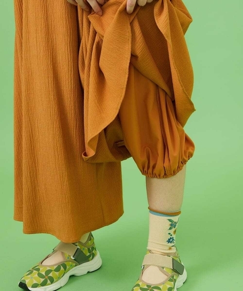 Jocomomola（ホコモモラ） パンツ T/Rクレープ ワイドパンツ