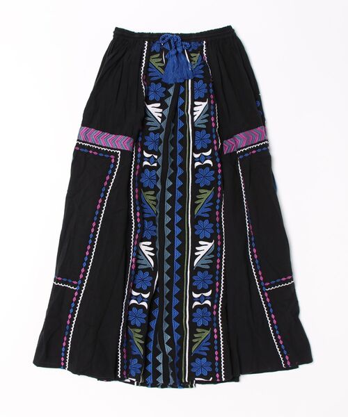 チャイハネ（CAYHANE） スカート 「チャイハネ」バフラ刺繍ロング