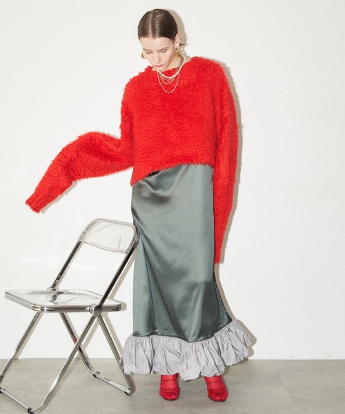 yae」 長袖ニット FREE ライトブルー レディース : ZOZOTOWN Yahoo!店