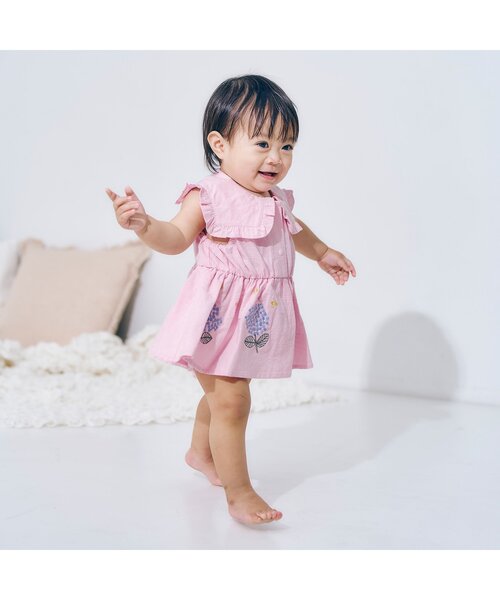 Apolina ピンク刺繍ロンパース 18-24m Apolina（アポリナ）通販 – LePuju