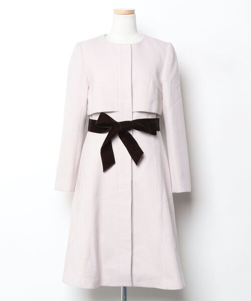 ❁ LAISSÉ PASSÉ ❁ノーカラーコート LAISSE PASSE（レッセパッセ） ノーカラーコート 38 ピンク レディース