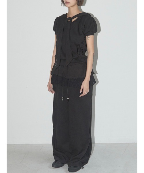 パンツ FANCY CLUB FRILL LACE BUTTON SWEATPANTS 5BMM197 FANCY CLUB スウェットパンツ ジャージ 「FANCY CLUB」FRILL