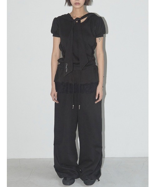 【FANCY CLUB】フリル レース スウェットパンツ●送料・関税込● FANCY CLUB スウェットパンツ ジャージ 「FANCY CLUB」FRILL