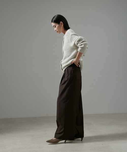 「SALON adam et rope'」 ニットカーディガン FREE ライトグレー レディース_画像4