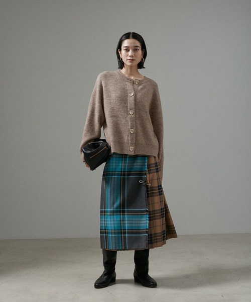 「SALON adam et rope'」 ニットカーディガン FREE ライトグレー レディース_画像6