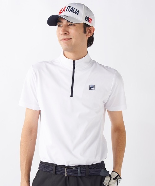 (フィラ ゴルフ)FILA GOLF FILA半袖シャツ747613メンズ 747613  PK L dwos6rj FILA GOLF シャツ 「FILA GOLF/フィラゴルフ」スタンドハーフ