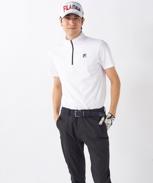 FILA GOLF シャツ 半袖 「FILA GOLF/フィラゴルフ」スタンドハーフ