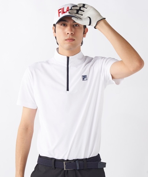 FILA GOLF シャツ 「FILA GOLF/フィラゴルフ」スタンドハーフ