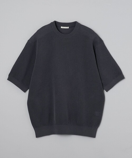 UNITED ARROWS セーター ニット コットン バーズアイ クルー
