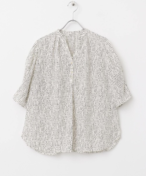 ☆新品.定価2.4万☆エストネーション 洗える チュールドット柄ブラウス 黒 ブラウス シャツ ウォッシャブルドットブラウス レディース