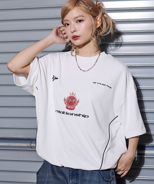 【全品送料無料】 tシャツ オーバーサイズドローコードハーフスリーブゲーム ウェア
