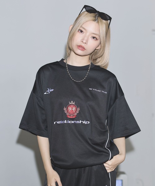 tシャツ オーバーサイズドローコードハーフスリーブゲーム