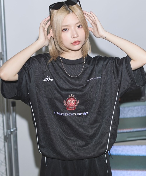 tシャツ オーバーサイズドローコードハーフスリーブゲーム