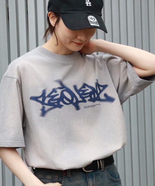 その他ブランド / Sequen/Tシャツ/2/コットン/グレー/プリント/USA製// SEQUENZE tシャツ 「SEQUENZ/シークエンズ」別注 ヴィンテージライク