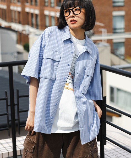 PBLIM ブラウス シャツ 「UNISEX」アソートチェックシャツ レディース
