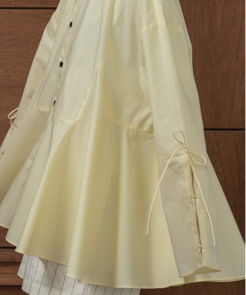 ブラウス シャツ FLARE SLEEVE BLOUSE レディース lawgy ブラウス シャツ flare sleeve arrange shirt / フレア